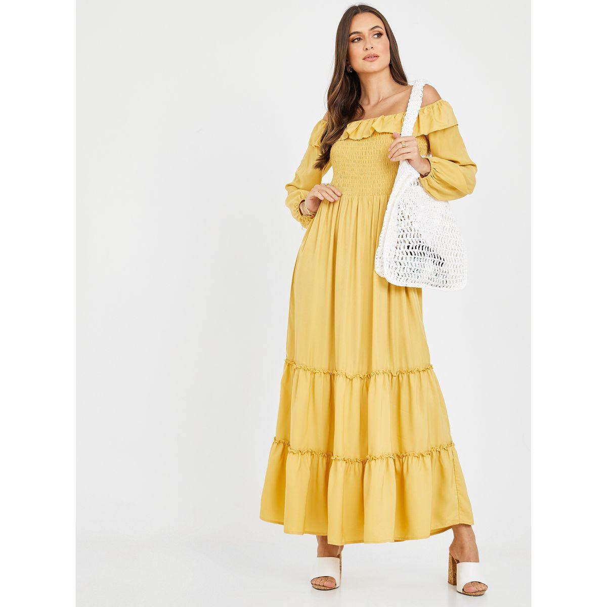 فستان طويل باكتاف مكشوفة-women-clothing-dresses-image-1