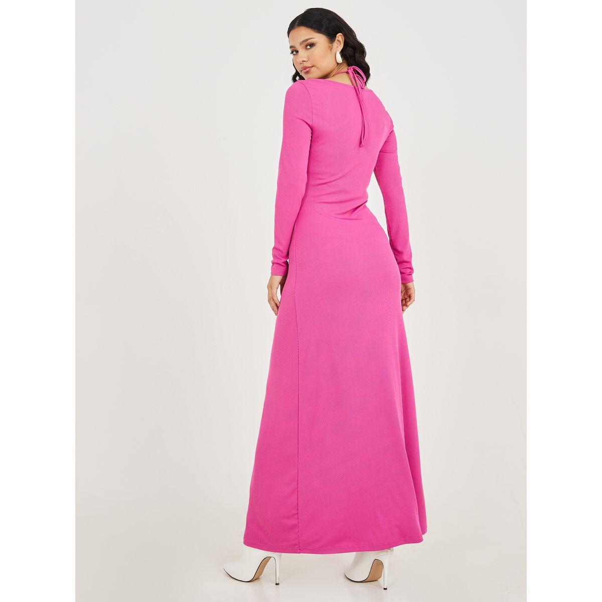فستان طويل مضلع باكمام طويلة-women-clothing-dresses-image-4