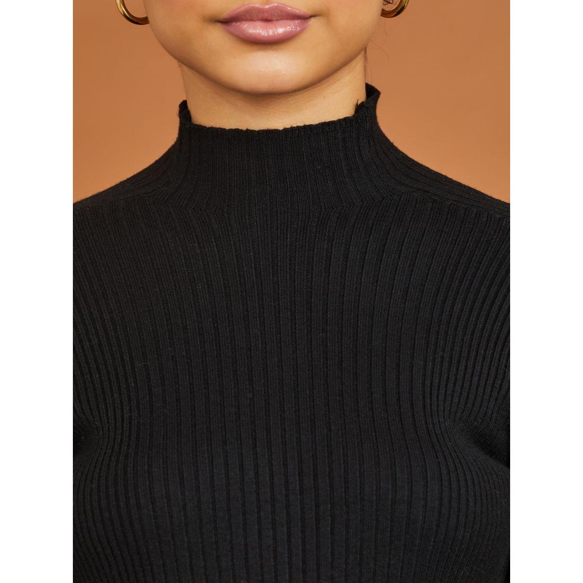 بلوزة مضلعة بياقة عالية-women-clothing-shirtsandblouses-blouses-image-3