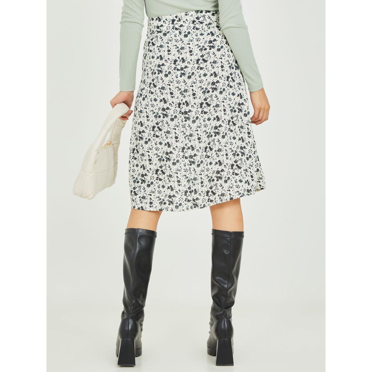 Styli Floral Print Knee Length Skirt-women-clothing-bottoms-skirts-image-4