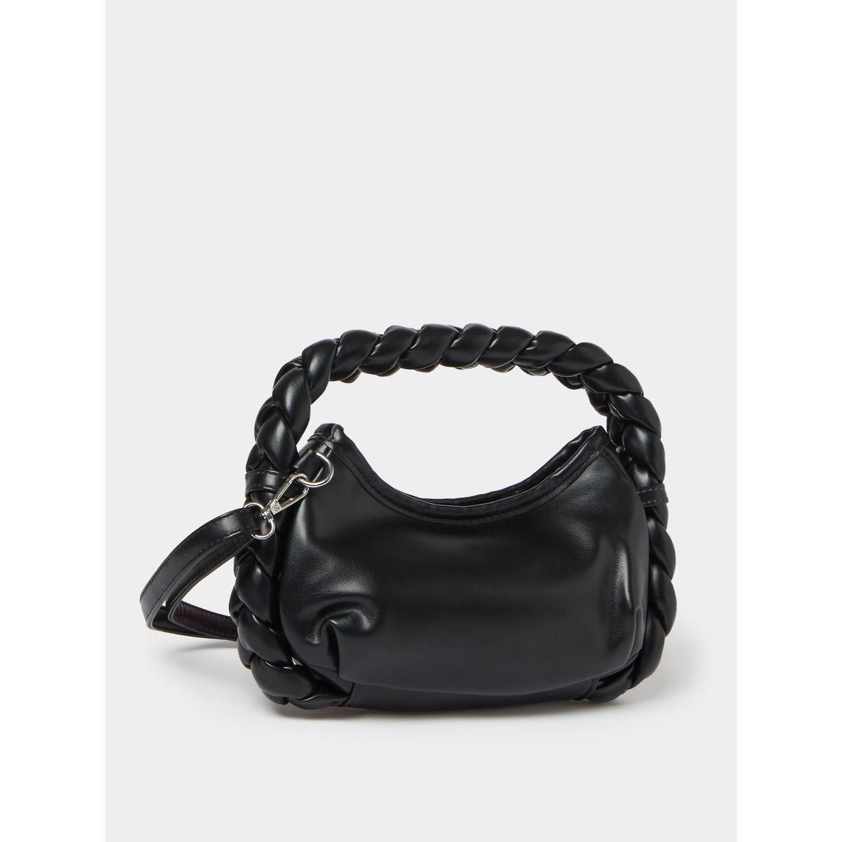 Styli Braided Strap Handbag with Zip Closure-women-bagsandwallets-handbags-image-1