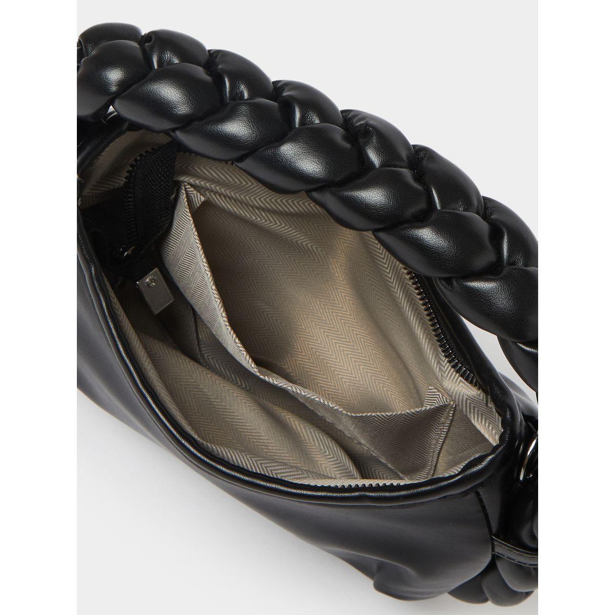 Styli Braided Strap Handbag with Zip Closure-women-bagsandwallets-handbags-image-4