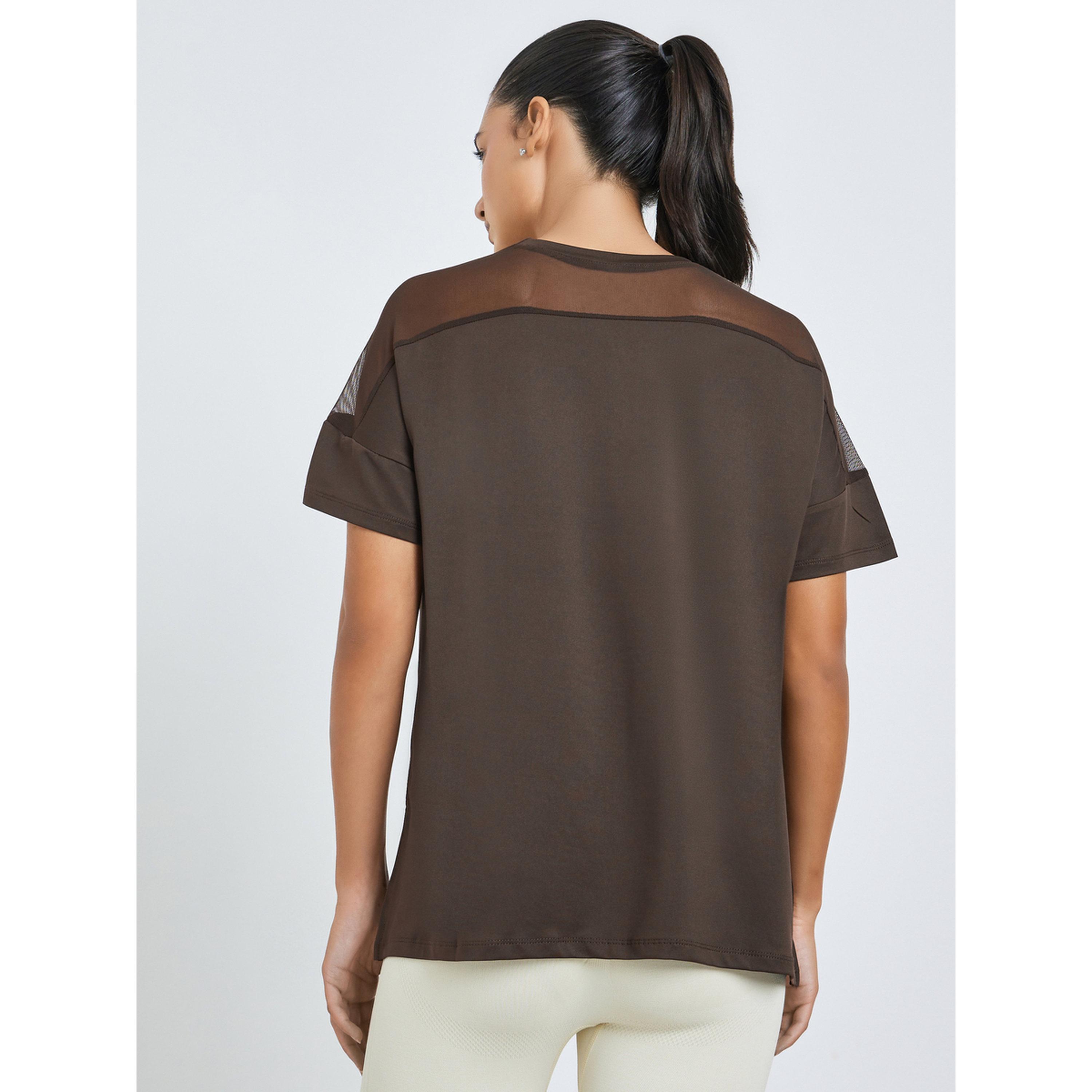 بلوزة يوغا بقصة واسعة مع ألواح شبكية عند الأكتاف-women-clothing-tshirts-image-4