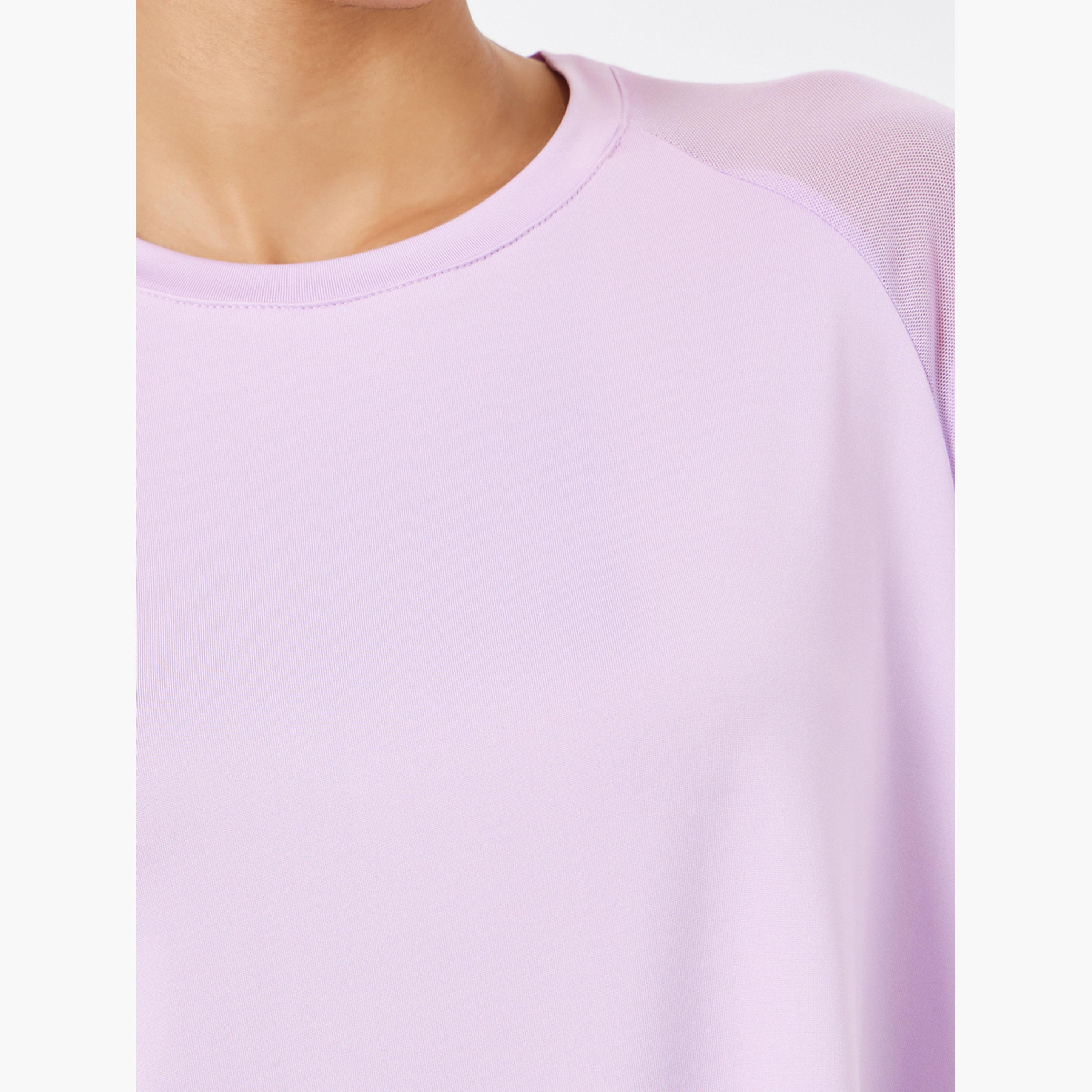 Styli Shoulder Mesh Panel Insert Oversized Yoga Top-men-clothing-sportswearandactivewear-tshirtsandpolos-image-3