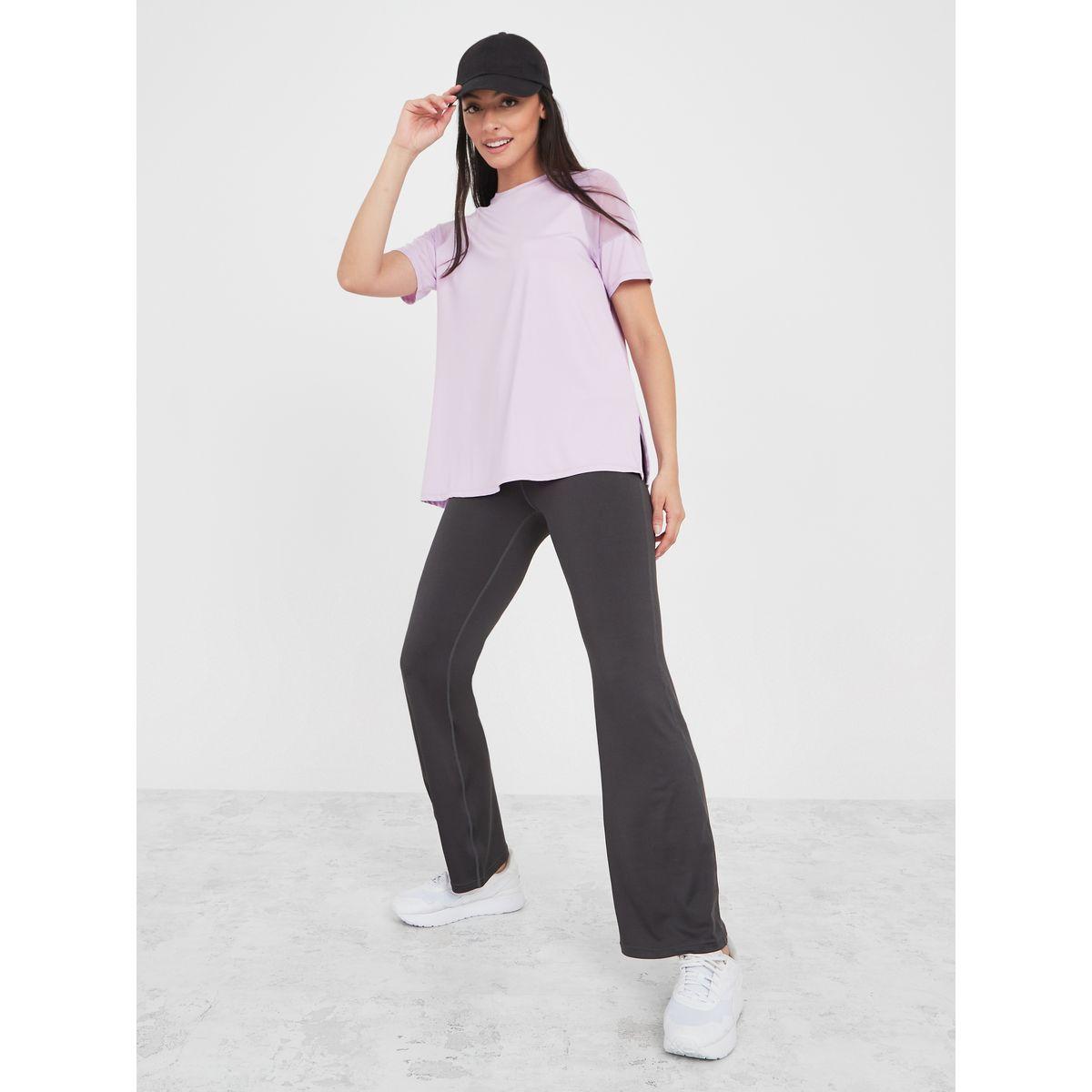 Styli Active Shoulder Mesh Panel Insert Oversized Yoga Active Top-women-clothing-sportswearandactivewear-tshirtsandvests-image-2