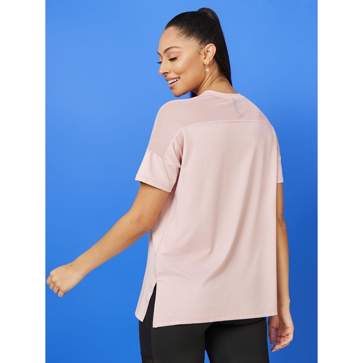 Styli Active Shoulder Mesh Panel Insert Oversized Yoga Active Top-women-clothing-sportswearandactivewear-tshirtsandvests-image-4