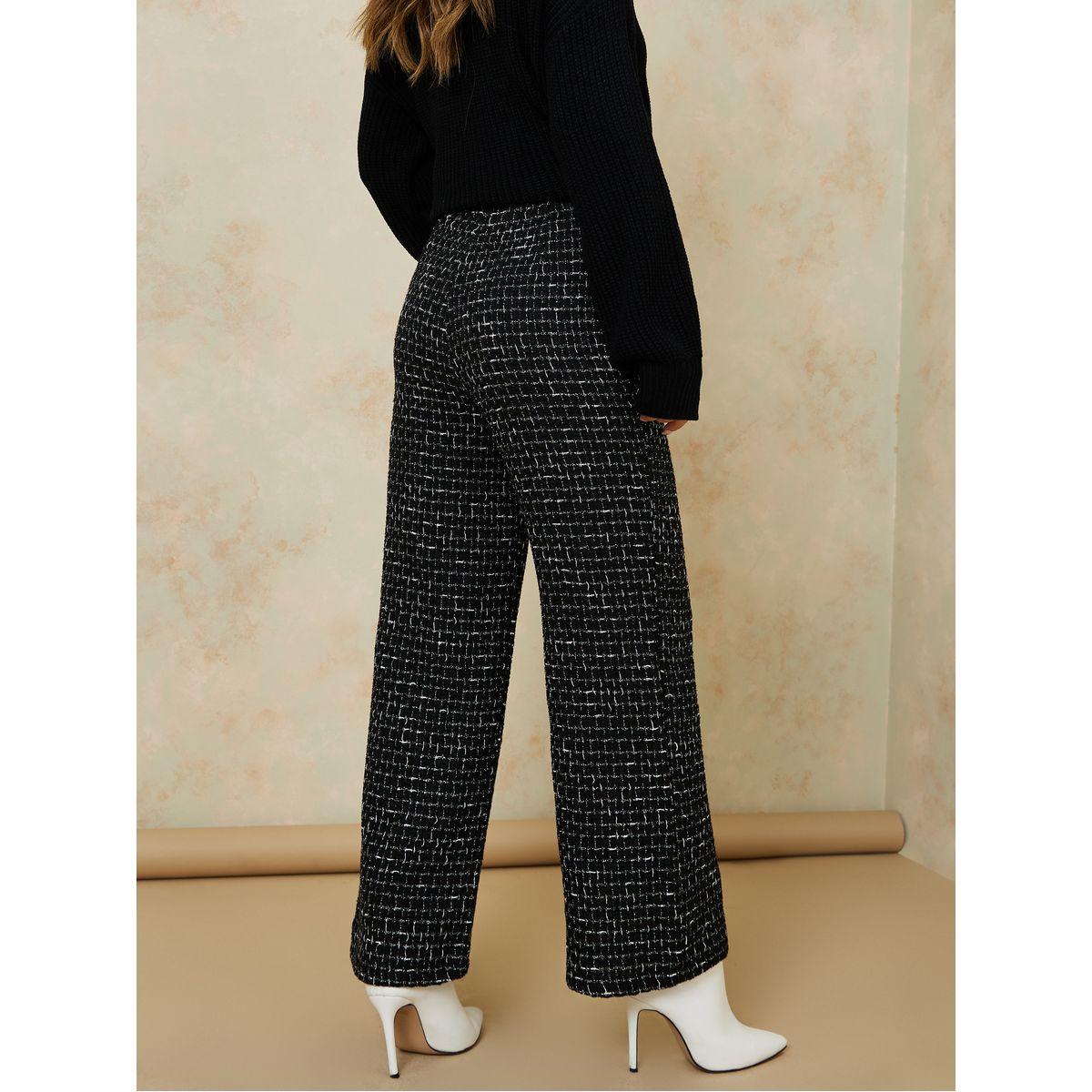 Styli Tweed Wide Leg Trouser-women-clothing-bottoms-trousers-image-4