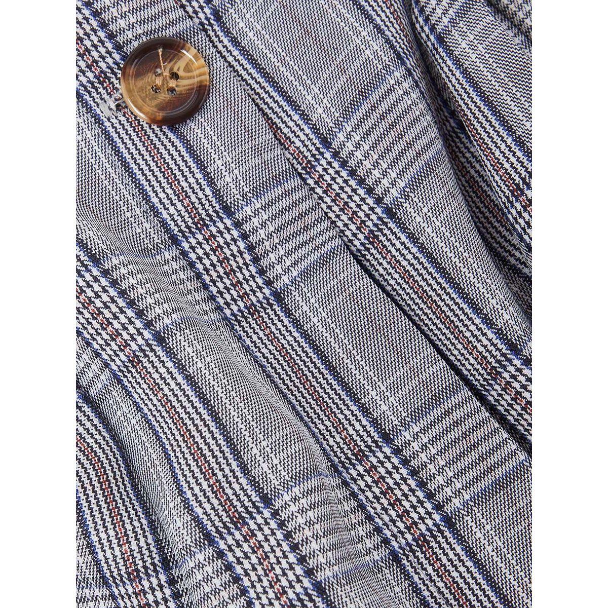 Styli Glen Checked Tapered Trouser with Tie Belt-women-clothing-bottoms-trousers-image-5