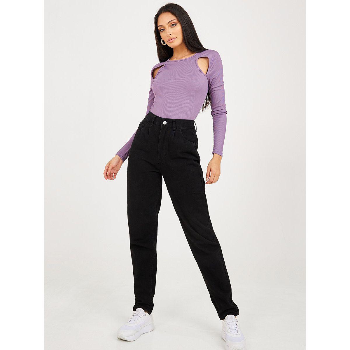 Styli High Waist Mom Jeans-women-clothing-bottoms-jeans-image-2