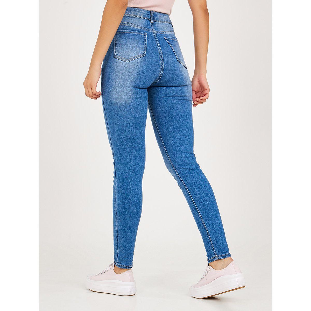 جينز بقصة ضيقة وخصر عالي-women-clothing-bottoms-jeans-image-4