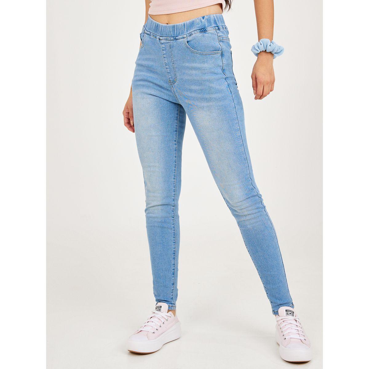 Styli High Waist Elastic Waistband Super Skinny Fit Jeggings-women-clothing-bottoms-jeans-image-2