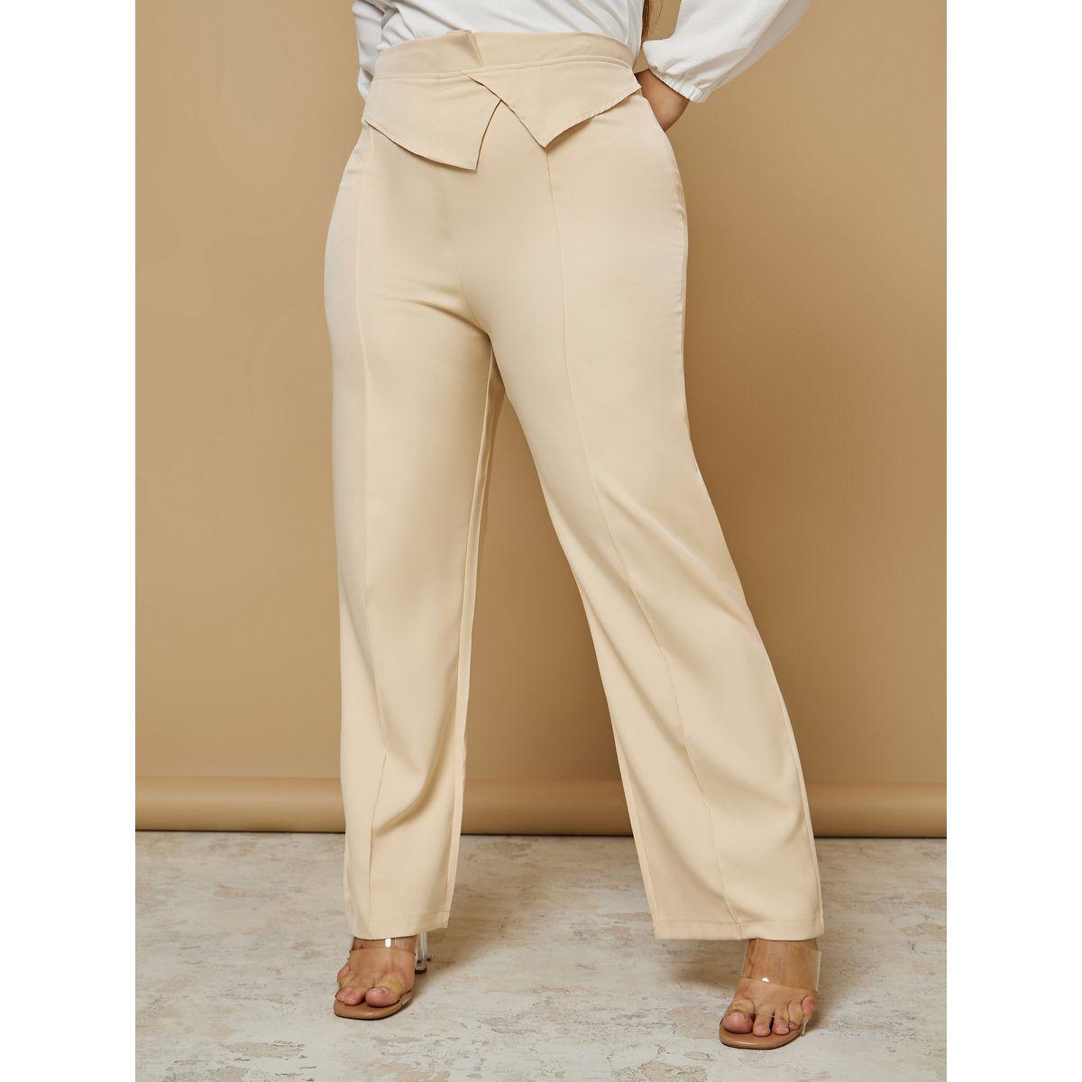 Styli Plus High Rise Woven Straight Leg Trouser-women-clothing-bottoms-trousers-image-1