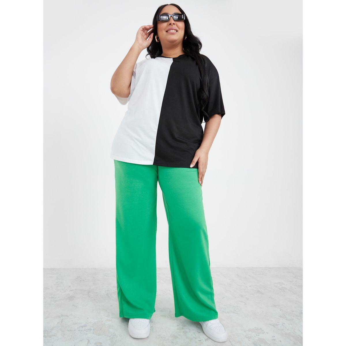 جوغر بقصة واسعة وخصر عالي-women-clothing-bottoms-joggers-image-2