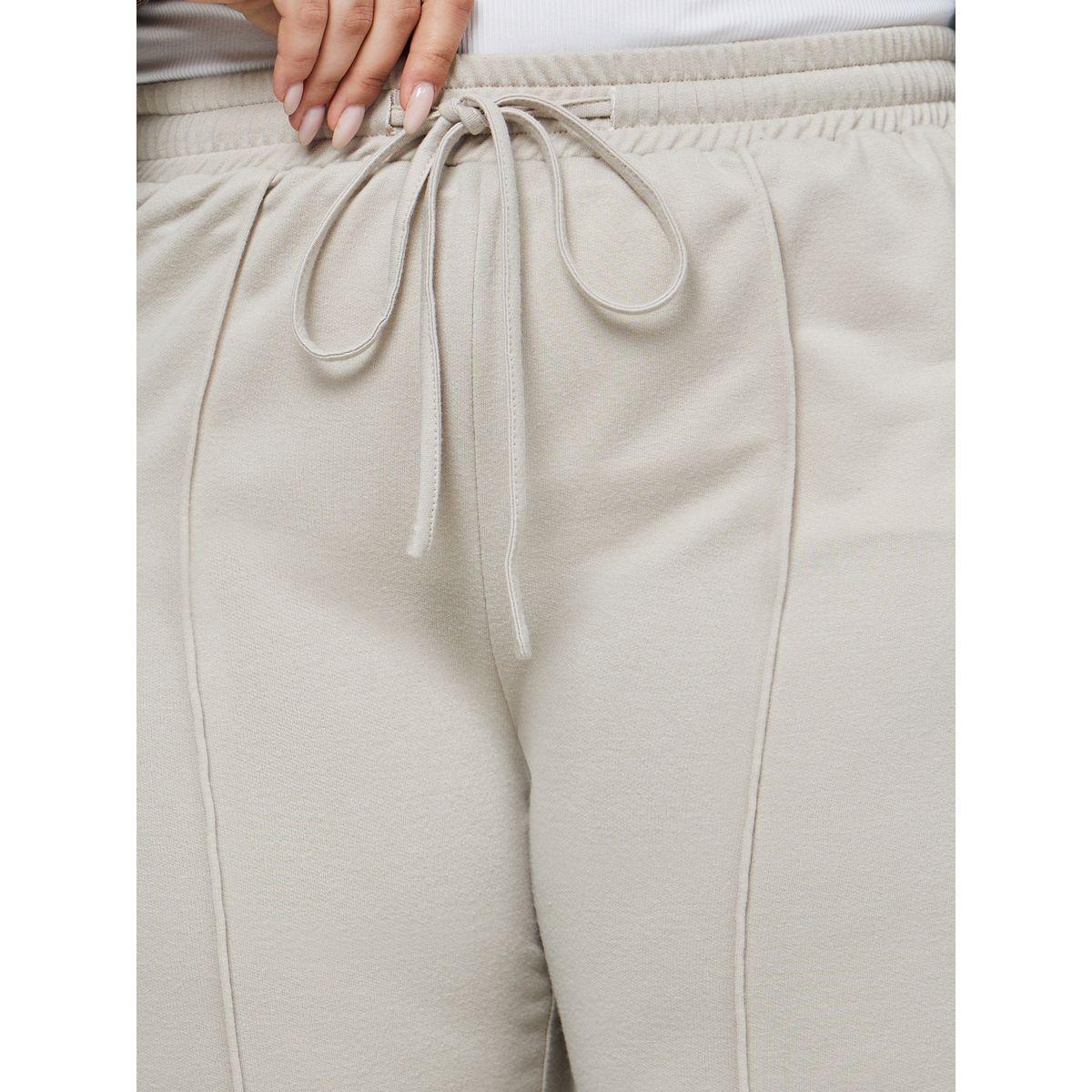 جوغر بقصة مستقيمة وخصر عالي-women-clothing-bottoms-joggers-image-3