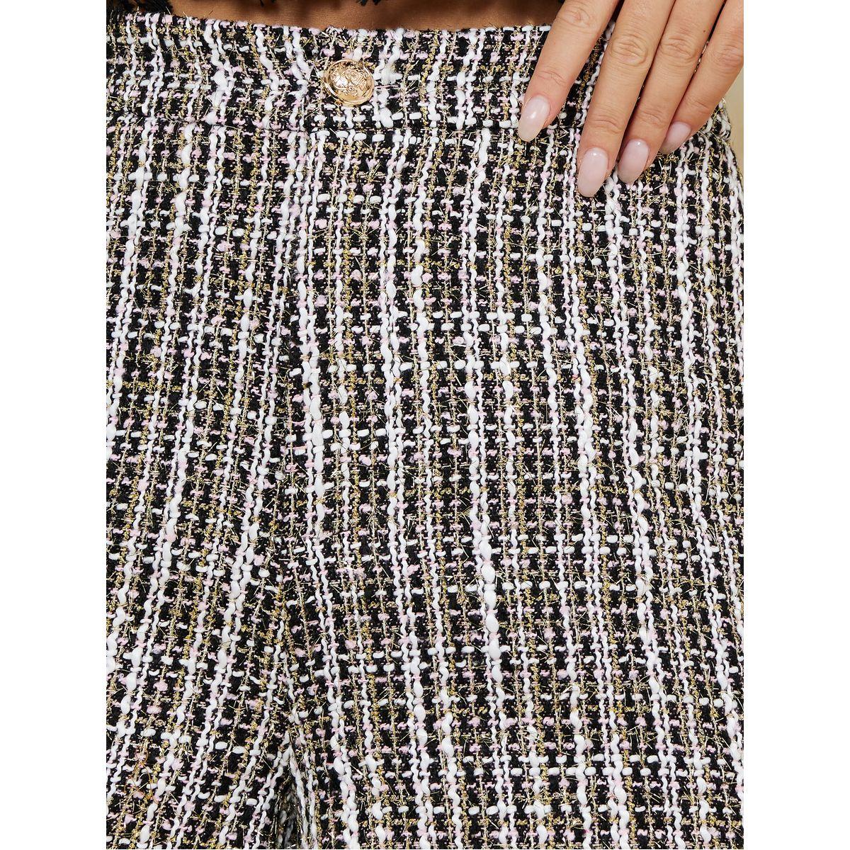 شورت تويد بخصر عالي-women-clothing-bottoms-shorts-image-3
