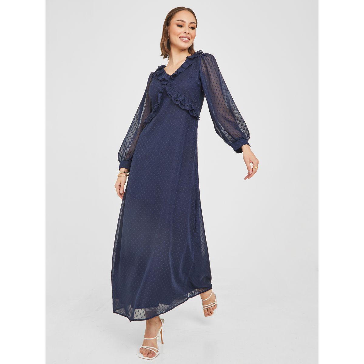 فستان طويل باكمام طويلة-women-clothing-dresses-image-1