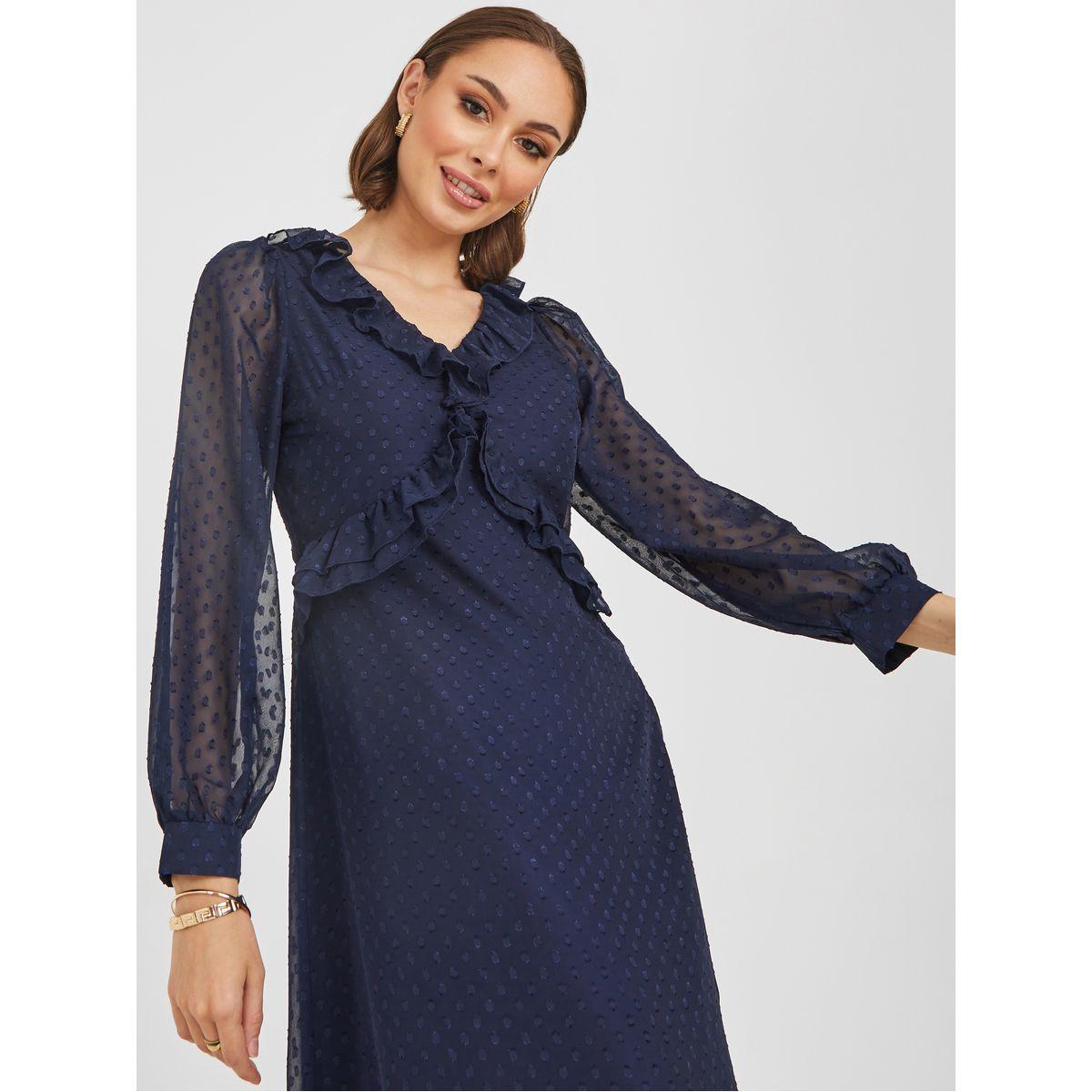 فستان طويل باكمام طويلة-women-clothing-dresses-image-2
