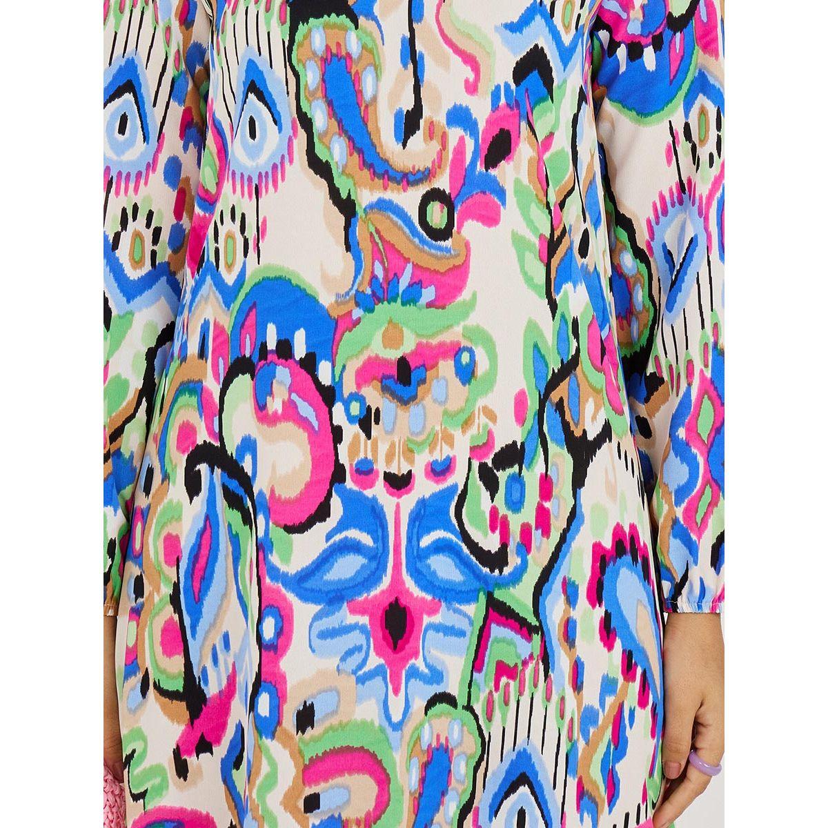 Styli Long Sleeves Abstract Print A-Line Maxi Dress-women-clothing-dresses-image-3