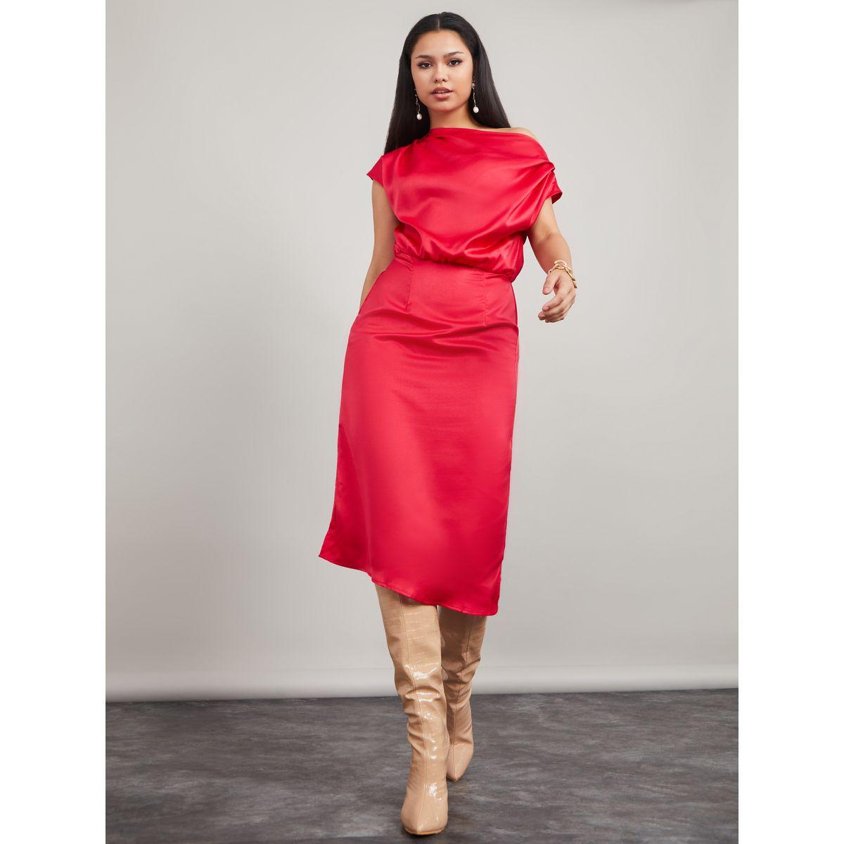 فستان ميدي باكمام كاب-women-clothing-dresses-image-2