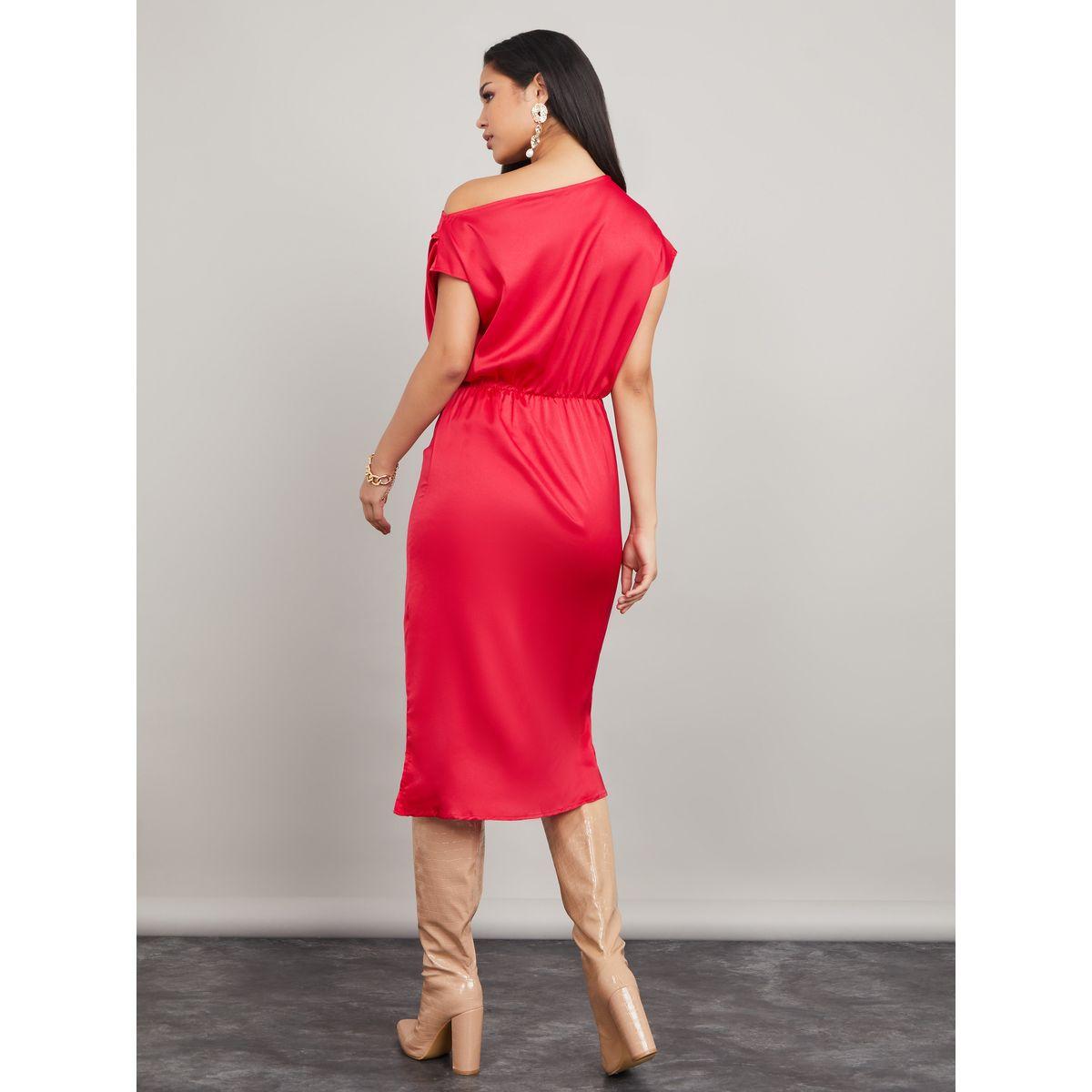 فستان ميدي باكمام كاب-women-clothing-dresses-image-4