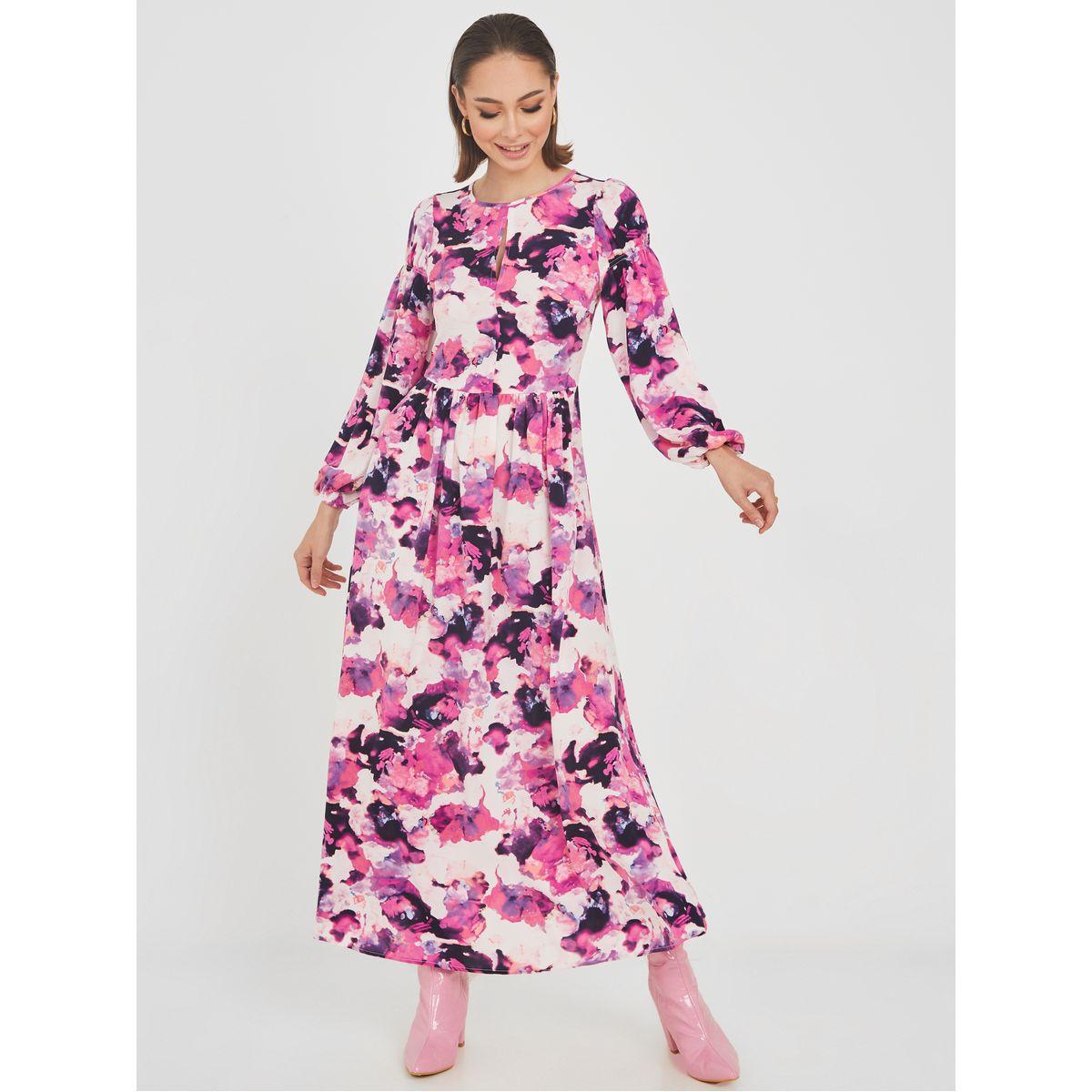 Styli Long Sleeves Floral Print A-Line Maxi Dress-women-clothing-dresses-image-1
