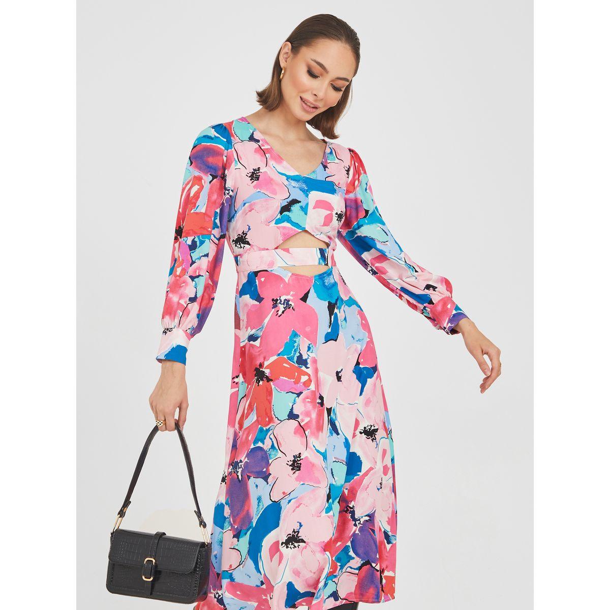 فستان ميدي باكمام طويلة-women-clothing-dresses-image-2