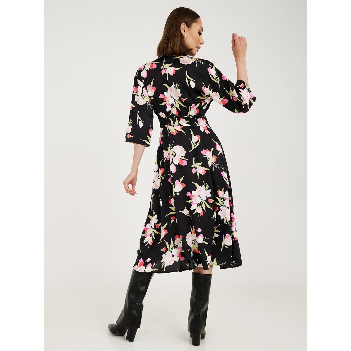 فستان ميدي مطبعة بزهور-women-clothing-dresses-image-4