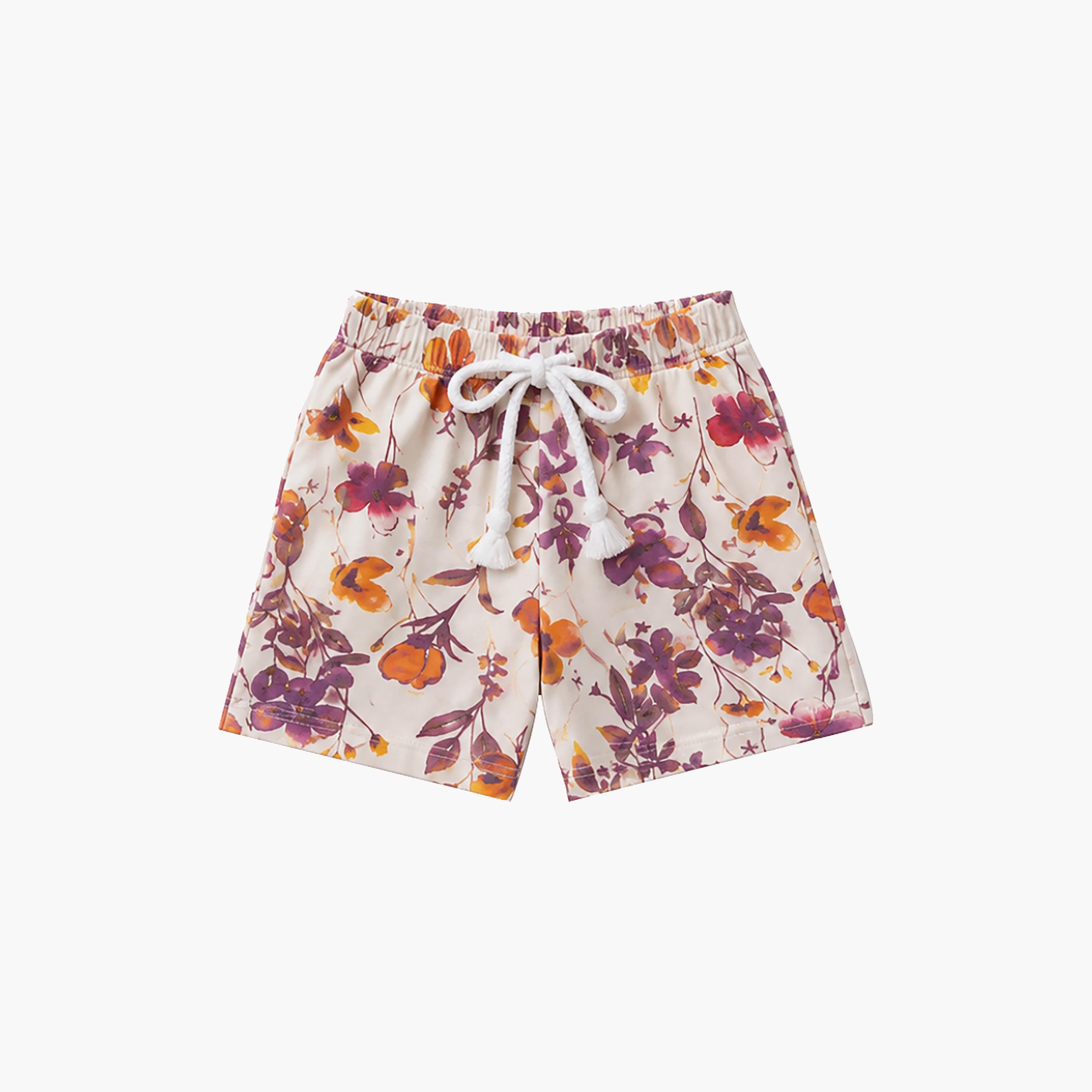 Babyqlo Floral Short Sleeves T-Shirt & Shorts Co-ord Set-baby-girls-clothing-setsandcoords-image-8