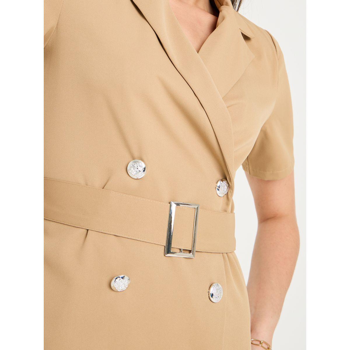 Styli Notch Lapel Belted Blazer Knee Length Dress-women-clothing-dresses-image-3