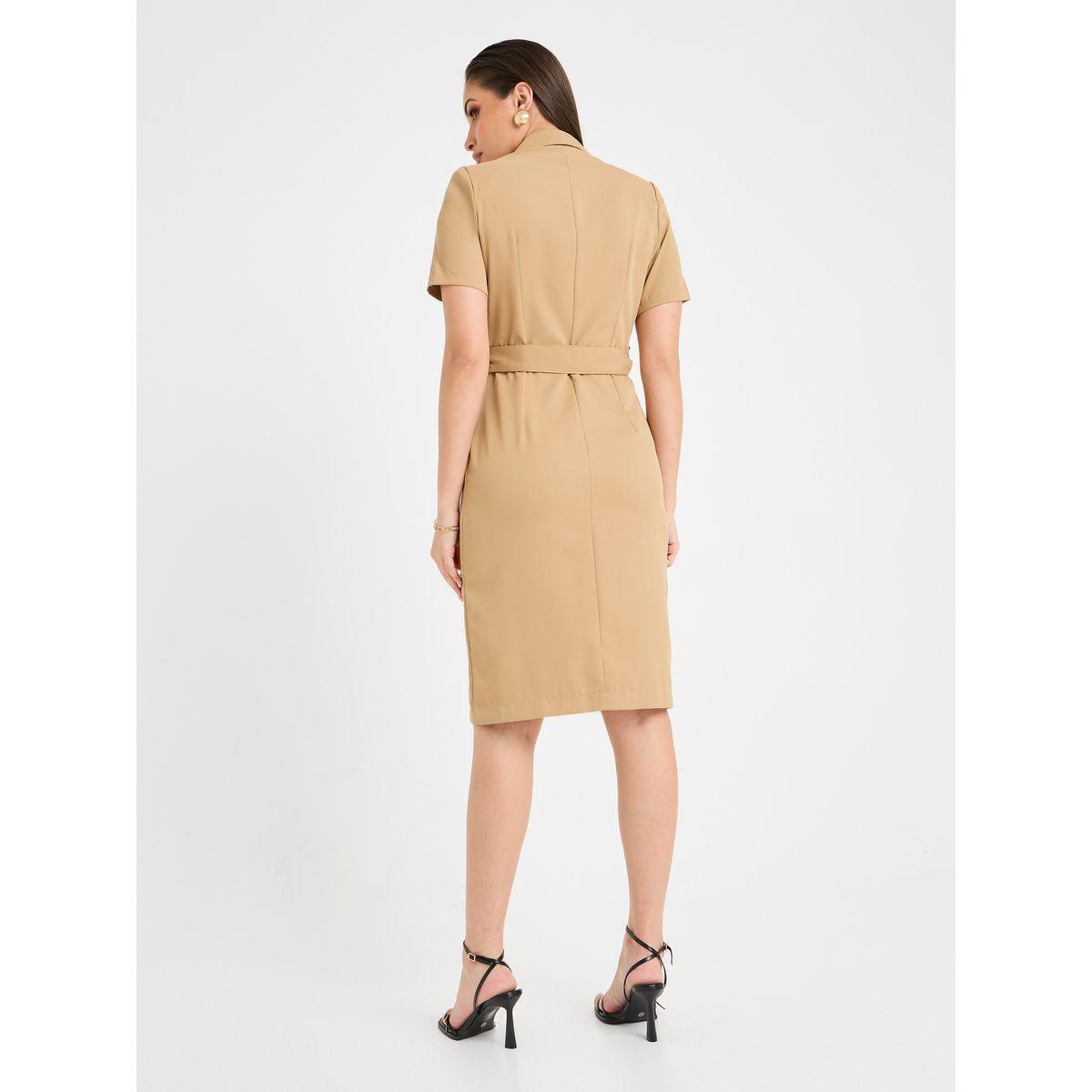 Styli Notch Lapel Belted Blazer Knee Length Dress-women-clothing-dresses-image-4