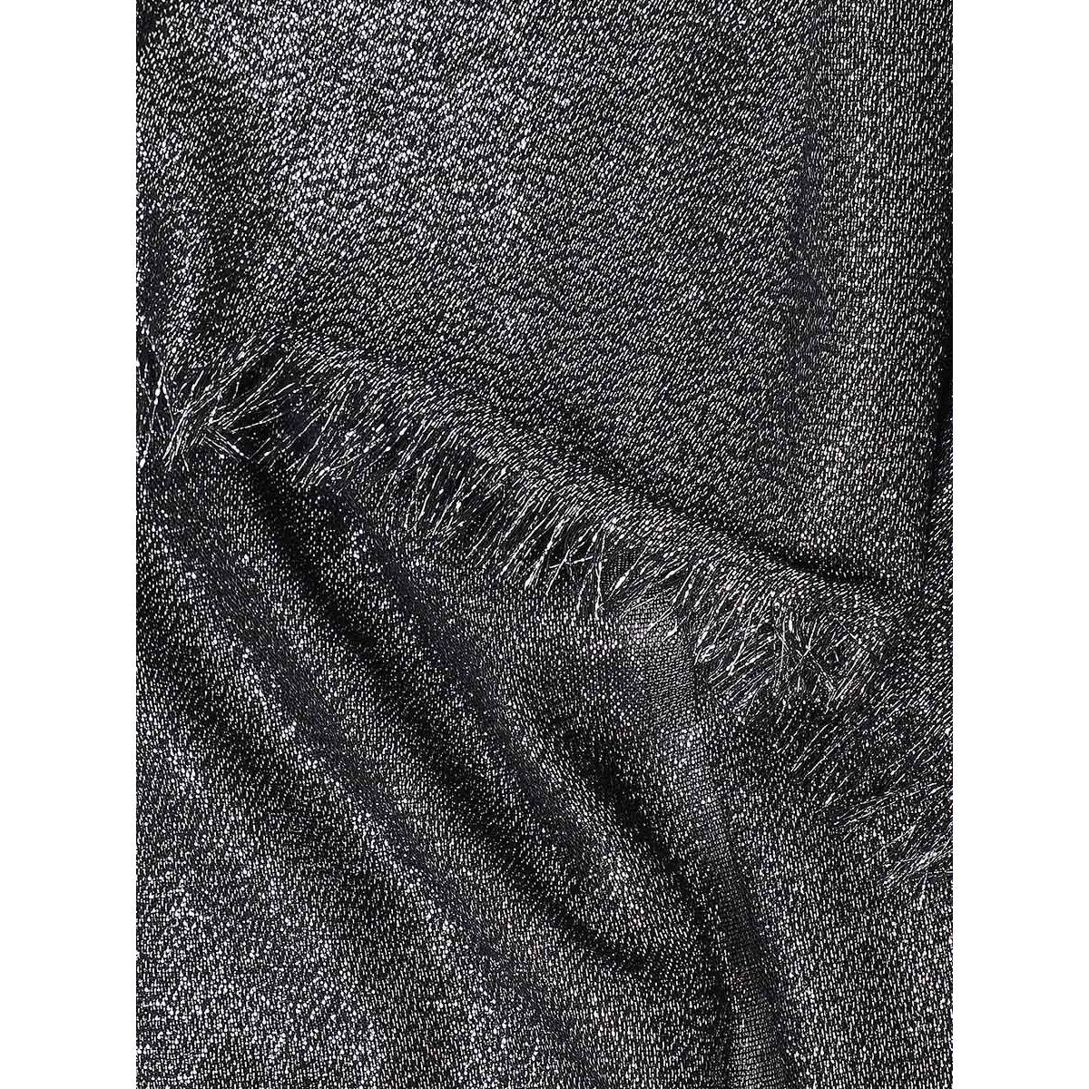 Styli Frayed Edge Metallic Threaded Scarf-women-winterwear-scarves-image-2