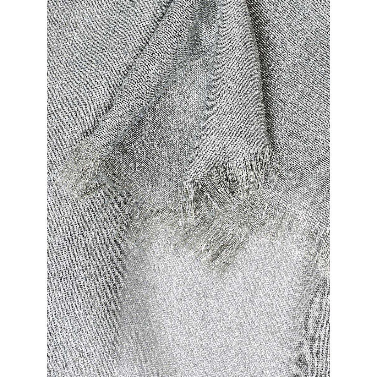 Styli Frayed Edge Metallic Threaded Scarf-women-winterwear-scarves-image-2