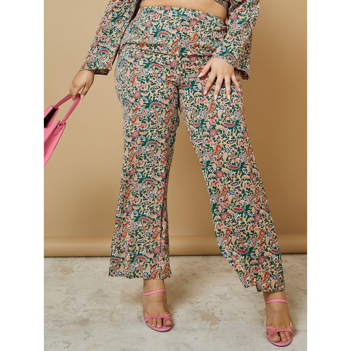 Styli Plus High Rise Paisley Print Wide Leg Trouser-women-clothing-bottoms-trousers-image-1