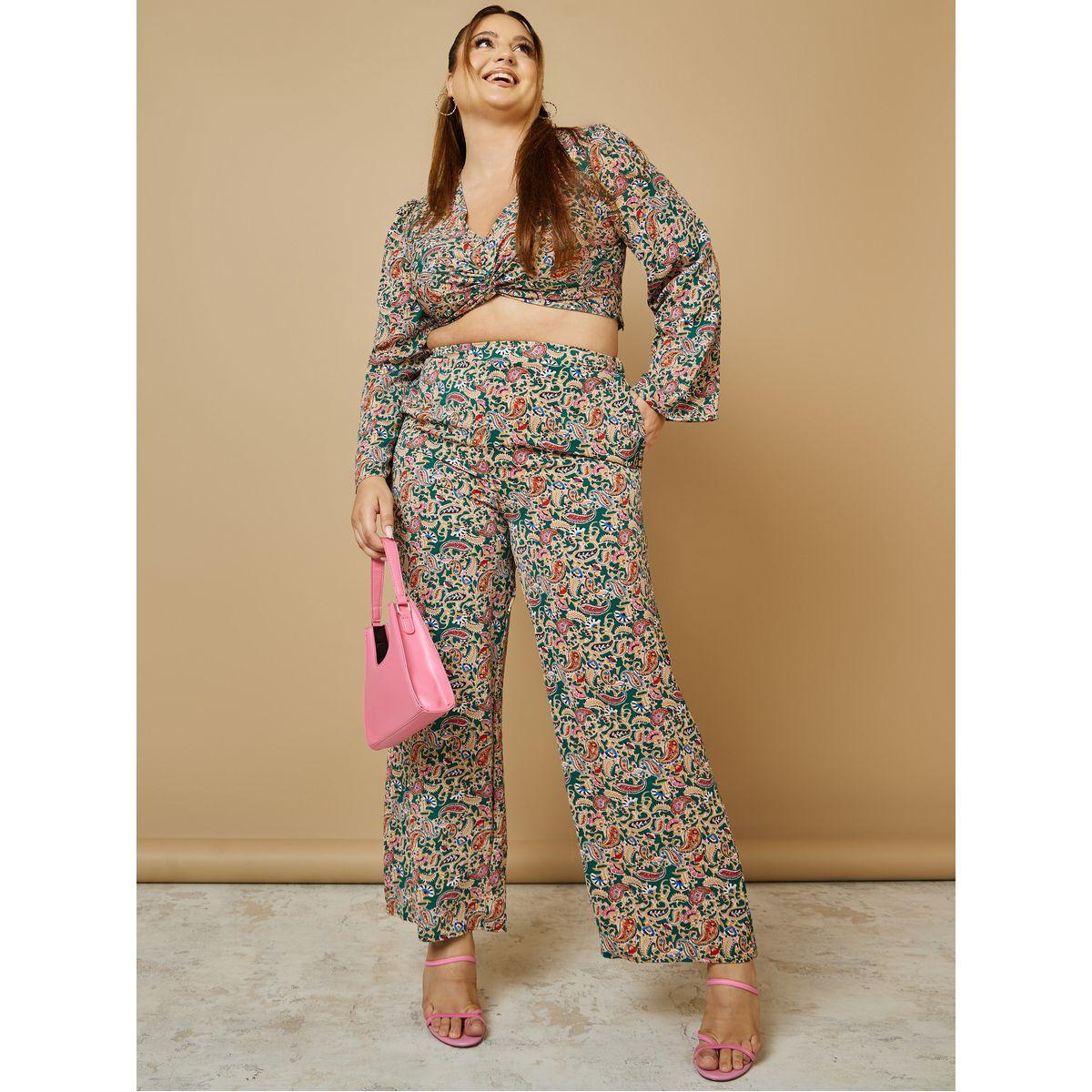 Styli Plus High Rise Paisley Print Wide Leg Trouser-women-clothing-bottoms-trousers-image-2