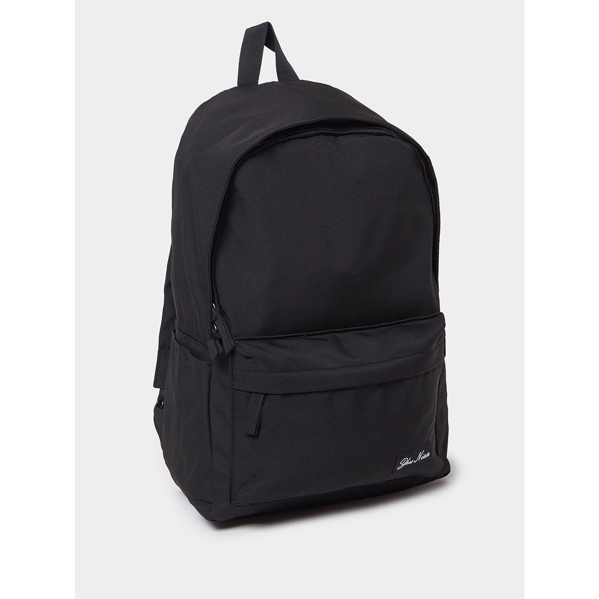 Styli Patch Detail Backpack with Back Zip Pocket-women-bagsandwallets-backpacks-image-1