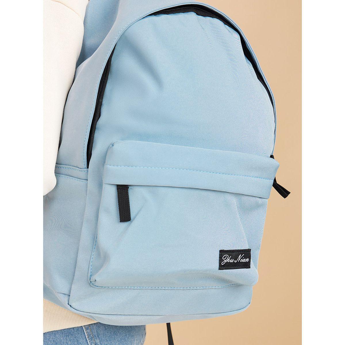 Styli Patch Detail Backpack with Back Zip Pocket-women-bagsandwallets-backpacks-image-3