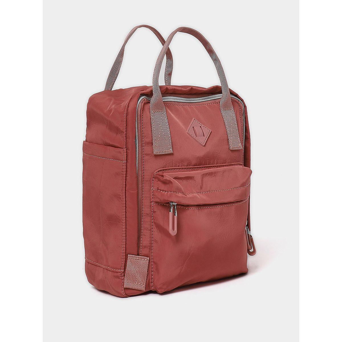 Styli Patch Detail Zip Closure Backpack -women-bagsandwallets-backpacks-image-1
