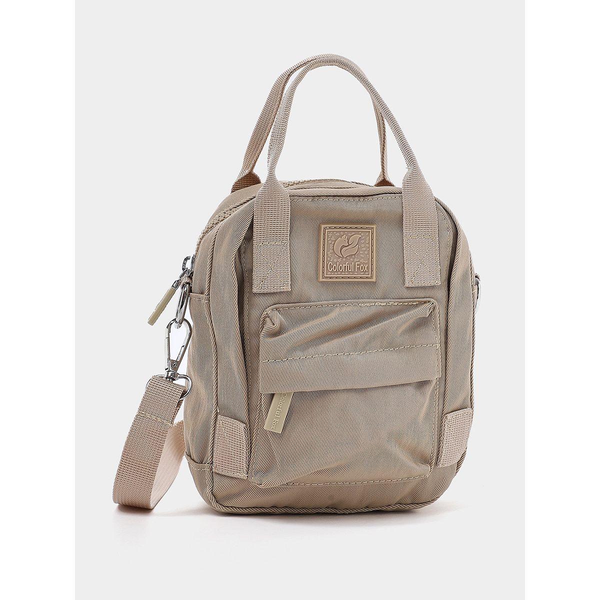 Styli  Square Patch Detail Crossbody Bag with Detachable Strap-women-bagsandwallets-backpacks-image-1