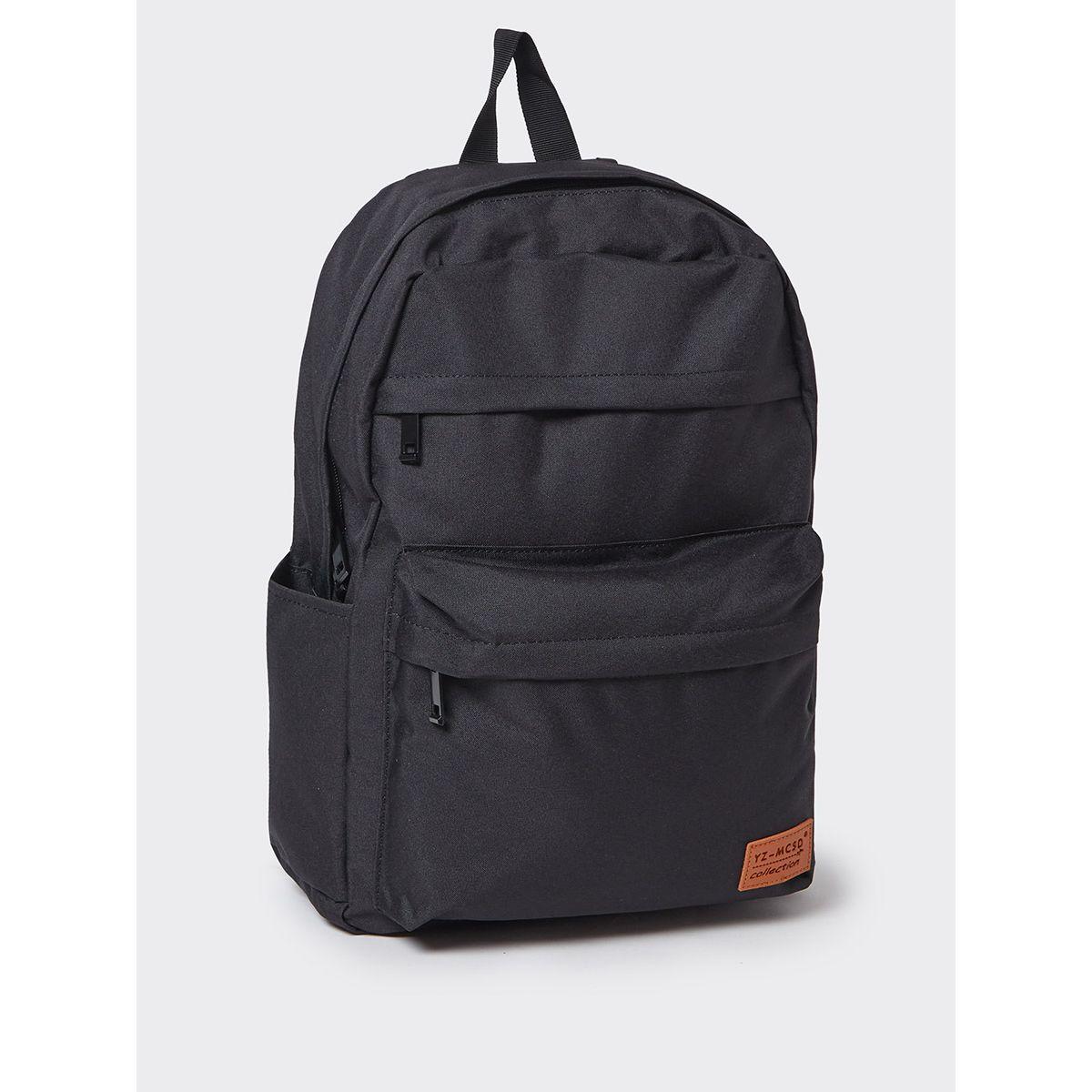 Buy Styli Patch Detail Zip Pocket Backpack Online | Centrepoint Kuwait