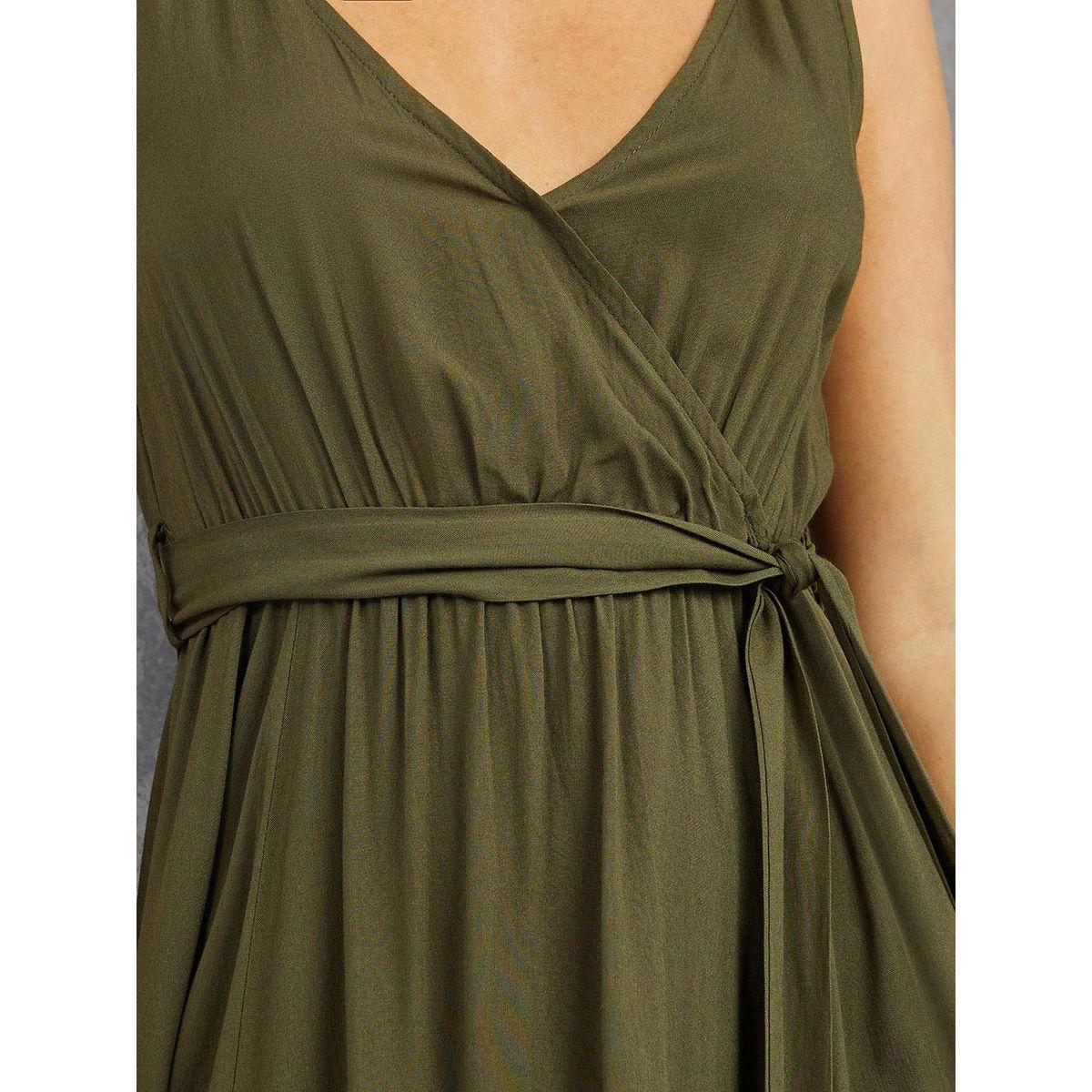 Styli Sleeveless Split Hem Detail A-Line Maxi Dress-women-clothing-dresses-image-3