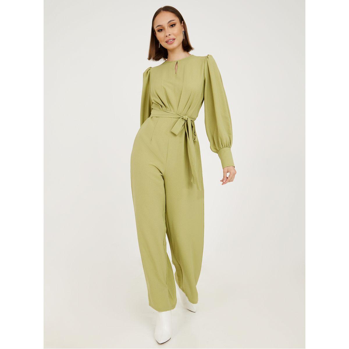 جمبسوت بقصة واسعة واكمام طويلة-women-clothing-jumpsuits-image-2