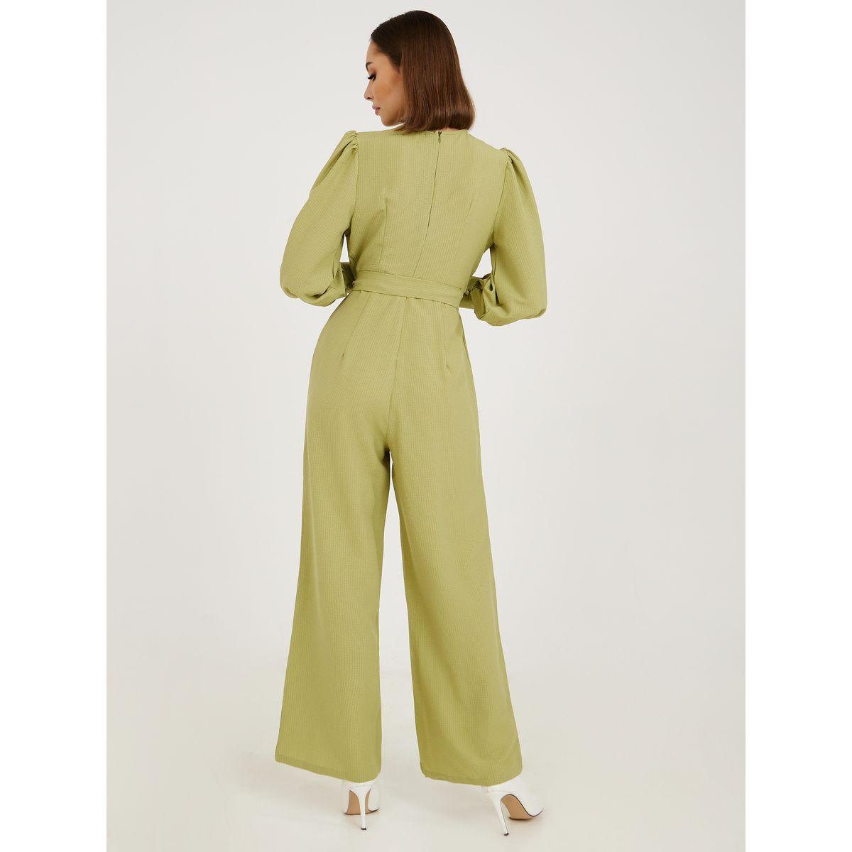 جمبسوت بقصة واسعة واكمام طويلة-women-clothing-jumpsuits-image-4
