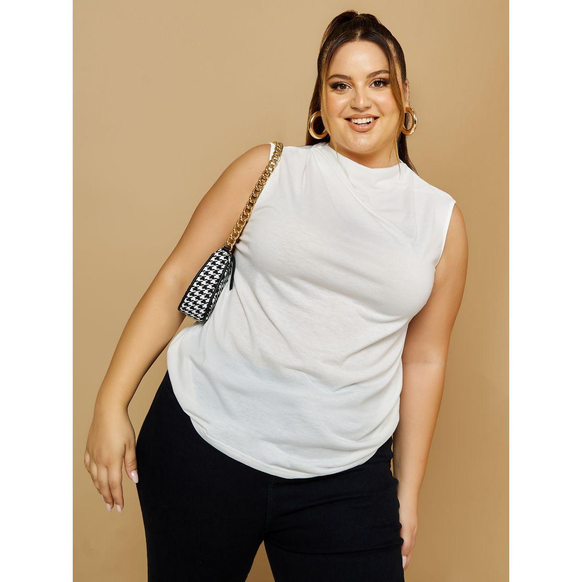 بلوزة بقصة سليم فت وياقة عالية-women-clothing-shirtsandblouses-blouses-image-1