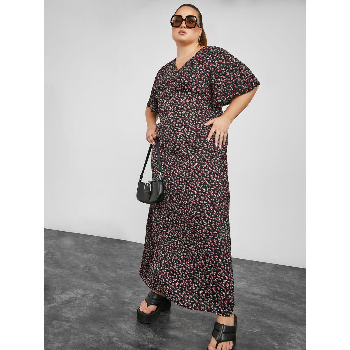 فستان طويل مطبع بزهور-women-clothing-dresses-image-1