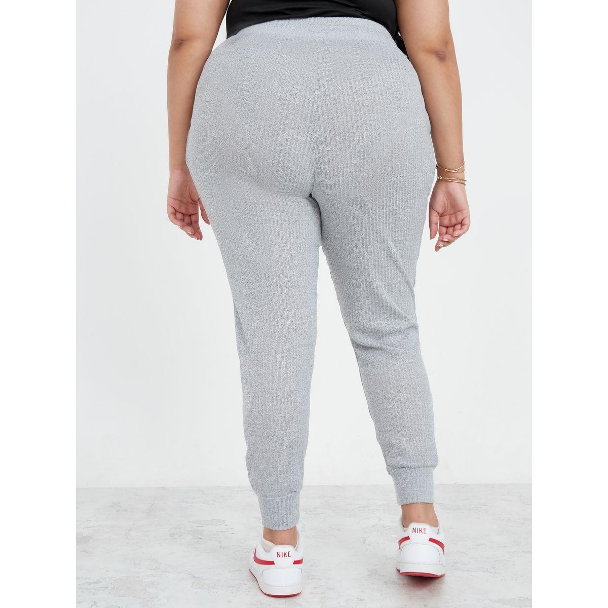 Styli Plus Drawstring Waistband Knitted Jogger-women-clothing-bottoms-joggers-image-4