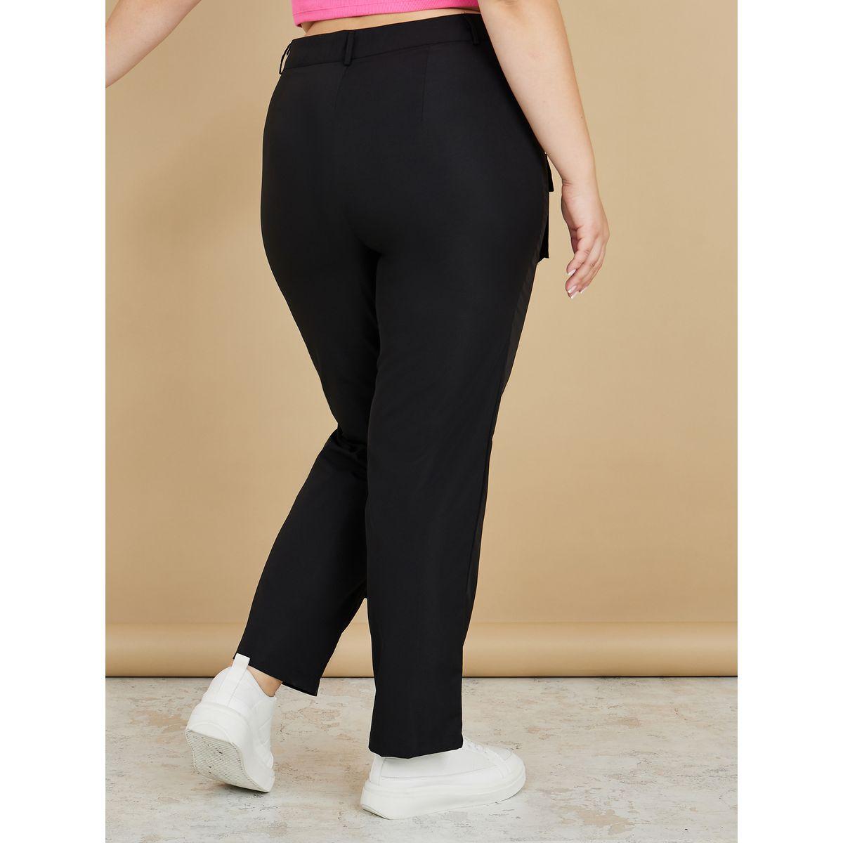 Styli Plus Front Flap Pocket Wide Leg Pants-women-clothing-bottoms-trousers-image-4