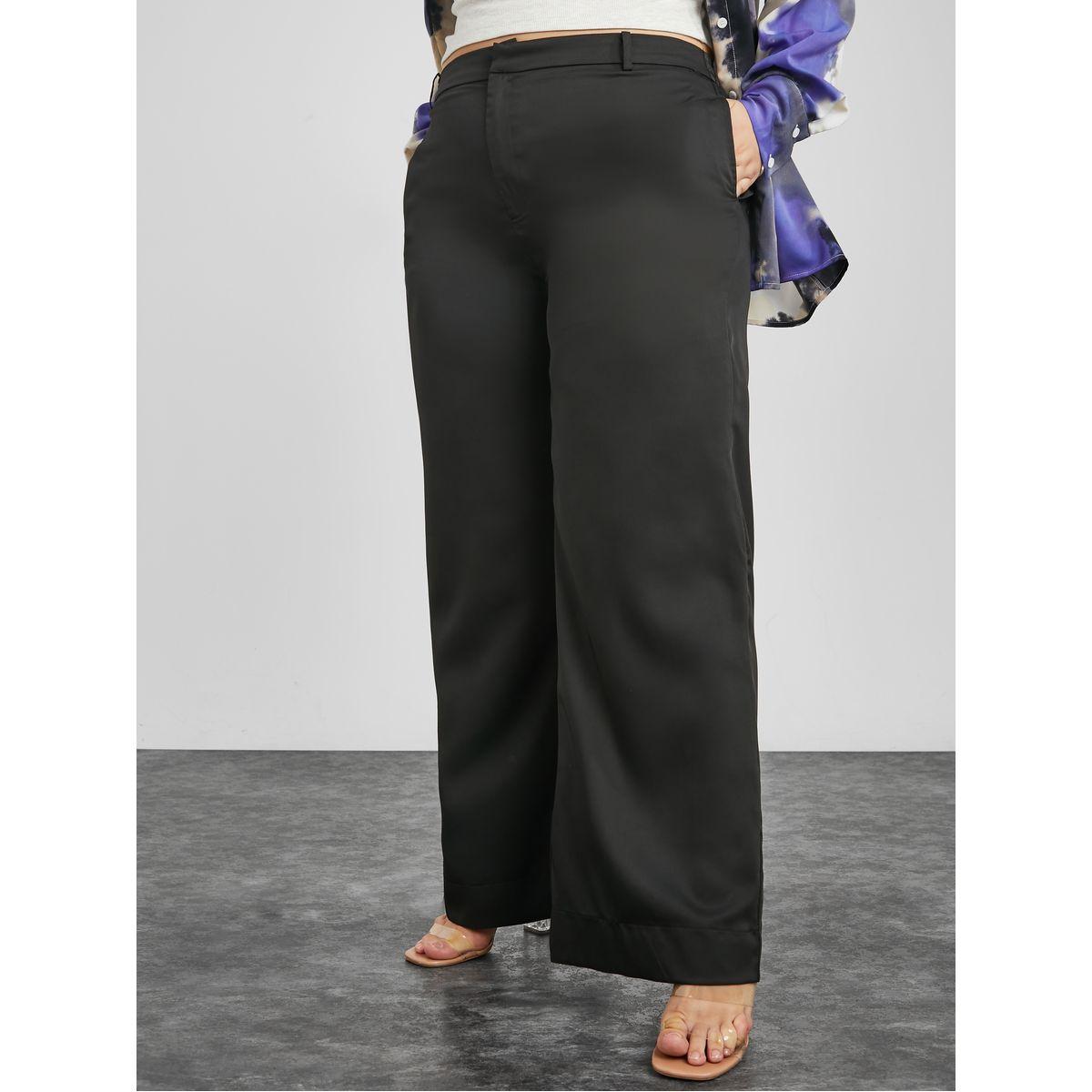 بنطال بقصة واسعة وخصر عالي-women-clothing-bottoms-trousers-image-1