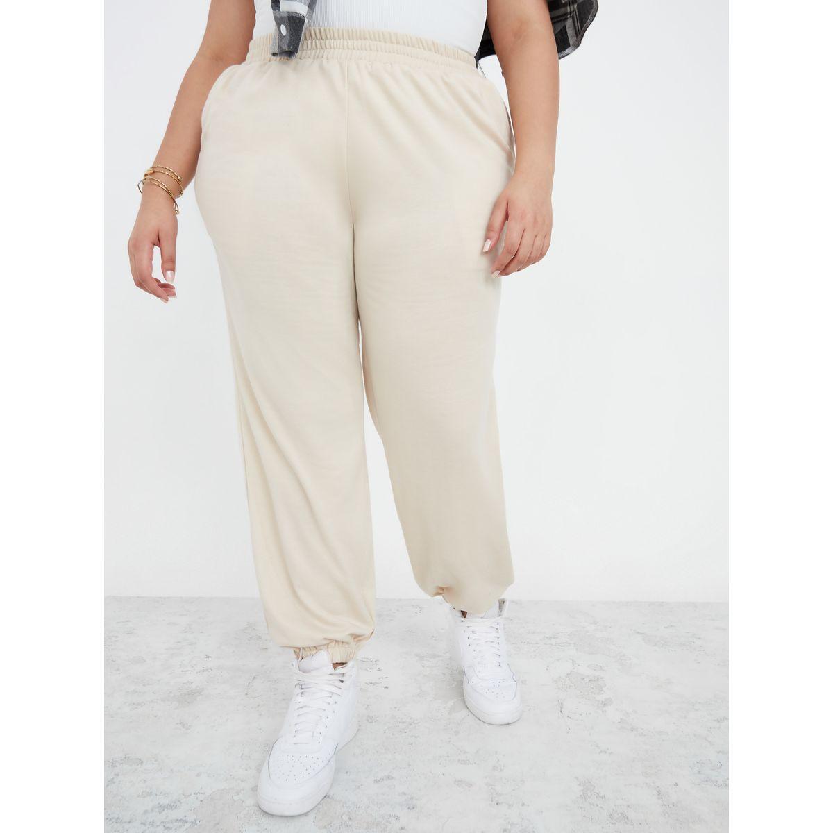 جوغر بخصر عالي واساور-women-clothing-bottoms-joggers-image-1