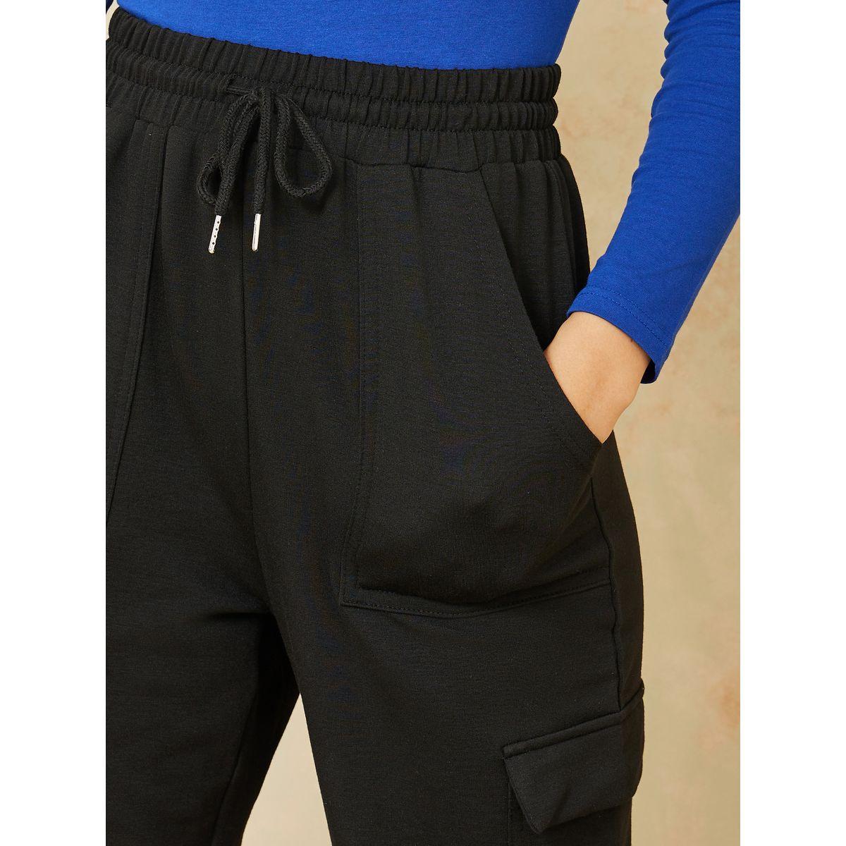 Styli Cargo Pocket Detail Cuffed Jogger with Drawstring-women-clothing-bottoms-joggers-image-3