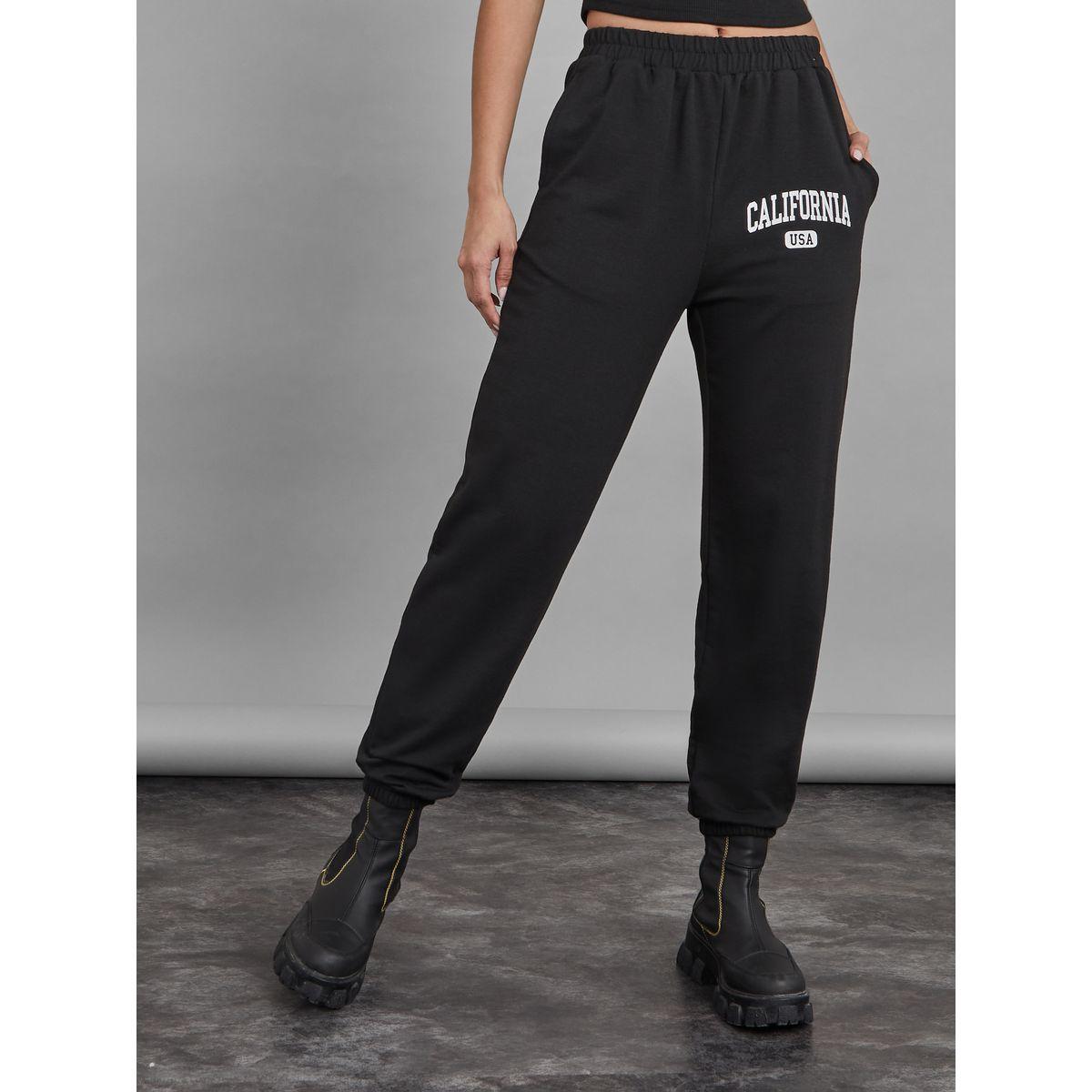 Styli Side Print Detail Elastic Waistband Jogger-women-clothing-bottoms-joggers-image-1